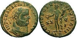 1 Фолліс Римська імперія (27BC-395) Бронза Максиміан (250-310)