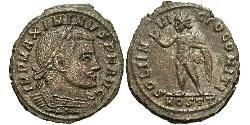 1 Фолліс Римська імперія (27BC-395) Бронза Максимін II (270 - 313)