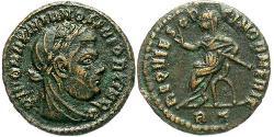 1 Фолліс Римська імперія (27BC-395) Бронза Максиміан (250-310)