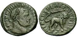 1 Фолліс Римська імперія (27BC-395) Бронза Максиміан (250-310)