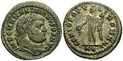 1 Фолліс Римська імперія (27BC-395) Бронза Максиміан (250-310)