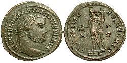 1 Фолліс Римська імперія (27BC-395) Бронза Максимін II (270 - 313)