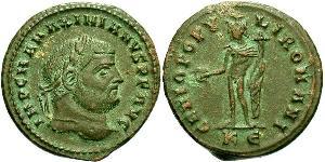 1 Фолліс Римська імперія (27BC-395) Бронза Максиміан (250-310)