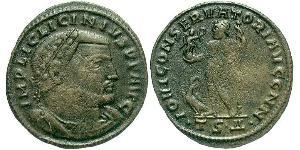 1 Фолліс Римська імперія (27BC-395) Бронза Ліціній I (265-324)