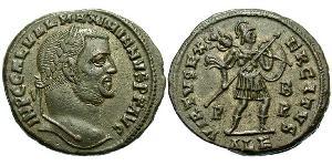 1 Фолліс Римська імперія (27BC-395) Бронза Галерій Максиміан (260-311)
