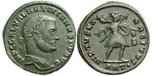 1 Фолліс Римська імперія (27BC-395) Бронза Галерій Максиміан (260-311)