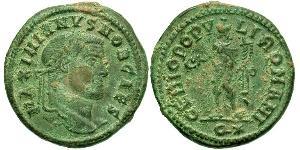 1 Фолліс Римська імперія (27BC-395) Бронза Галерій Максиміан (260-311)