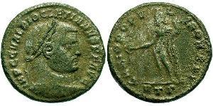 1 Фолліс Римська імперія (27BC-395) Бронза Діоклетіан (244-311)