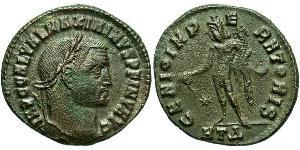 1 Фолліс Римська імперія (27BC-395) Бронза Максимін II (270 - 313)