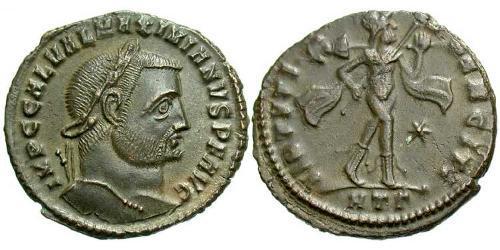 1 Фолліс Римська імперія (27BC-395) Бронза Галерій Максиміан (260-311)