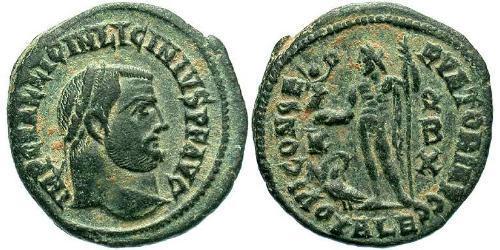 1 Фолліс Римська імперія (27BC-395) Бронза Ліціній I (265-324)