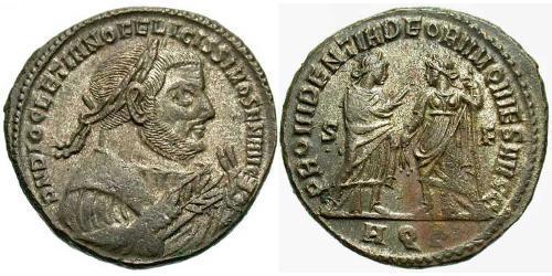 1 Фолліс Римська імперія (27BC-395) Бронза Діоклетіан (244-311)