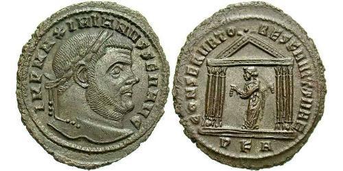 1 Фолліс Римська імперія (27BC-395) Бронза Максиміан (250-310)