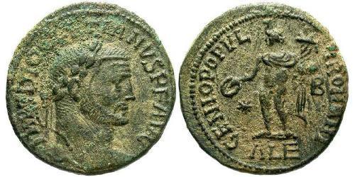 1 Фолліс Римська імперія (27BC-395) Бронза Діоклетіан (244-311)