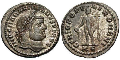 1 Фолліс Римська імперія (27BC-395) Бронза Максиміан (250-310)