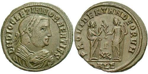 1 Фолліс Римська імперія (27BC-395) Бронза Діоклетіан (244-311)