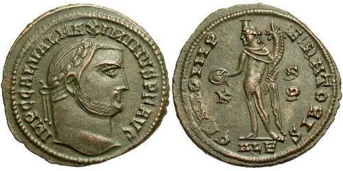 1 Фолліс Римська імперія (27BC-395) Бронза Максимін II (270 - 313)