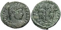 1 Фолліс /  AE4 Римська імперія (27BC-395) Бронза Констант I (320-350)