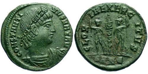 1 Фолліс /  AE4 Римська імперія (27BC-395) Бронза Костянтин I (272 - 337)
