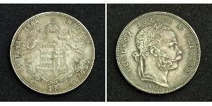 1 Форинт Австро-Венгрия (1867-1918) Серебро Франц Иосиф I (1830 - 1916)