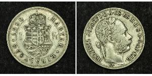 1 Форинт Австро-Венгрия (1867-1918) Серебро Франц Иосиф I (1830 - 1916)
