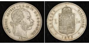 1 Форинт Австро-Венгрия (1867-1918) Серебро Франц Иосиф I (1830 - 1916)