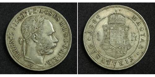 1 Форинт Австро-Венгрия (1867-1918) Серебро Франц Иосиф I (1830 - 1916)