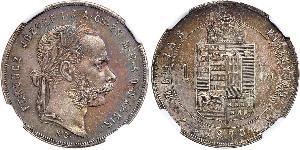 1 Форінт Австро-Угорщина (1867-1918) Срібло Франц Иосиф I (1830 - 1916)