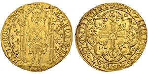 1 Франк Королевство Франция (843-1791) Золото Карл V Мудрый (1338 - 1380)