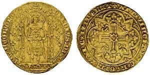 1 Франк Франкське королівство (843-1791) Золото Карл V Мудрий (1338 - 1380)