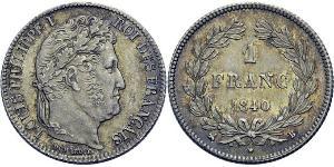 1 Франк July Monarchy (1830-1848) Срібло Луі-Філіп I (1773 -1850)
