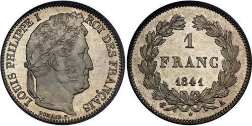 1 Франк July Monarchy (1830-1848) Срібло Луі-Філіп I (1773 -1850)