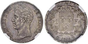 1 Франк Kingdom of France (1815-1830) Срібло 