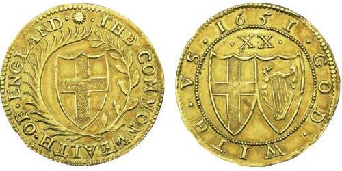 1 Фунт Англійська співдружність (1649-1660) Золото 