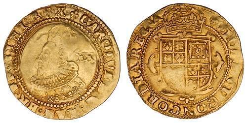 1 Фунт Королевство Англия (927-1649,1660-1707) Золото Карл  I (1600-1649)