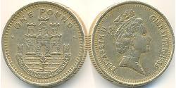 1 Фунт Gibraltar (1704 - ) Никель/Медь 