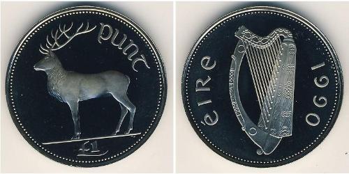 1 Фунт Ірландія (1922 - ) Нікель/Мідь 