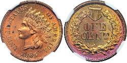 1 Cent USA (1776 - ) Tin/Copper/Zinc 