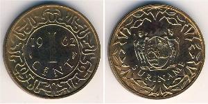 1 Цент Суринам (1975 - ) Алюміній 