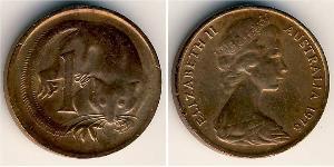1 Цент Австралія (1939 - ) Бронза Єлизавета II (1926-2022)