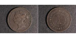 1 Цент Британский Гондурас (1862-1981) Бронза Вікторія (1819 - 1901)