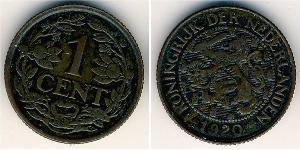 1 Цент Королівство Нідерланди (1815 - ) Бронза 