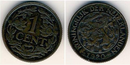 1 Цент Королівство Нідерланди (1815 - ) Бронза 
