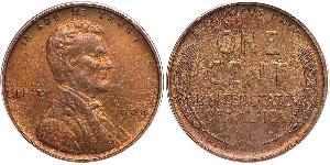 1 Цент США (1776 - ) Бронза Авраам Лінкольн (1809-1865)