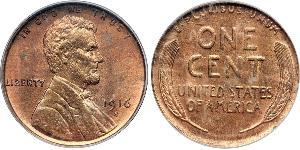 1 Цент США (1776 - ) Бронза Авраам Линкольн (1809-1865)