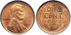 1 Цент США (1776 - ) Бронза Авраам Линкольн (1809-1865)