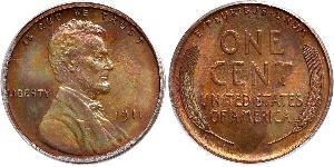1 Цент США (1776 - ) Бронза Авраам Лінкольн (1809-1865)