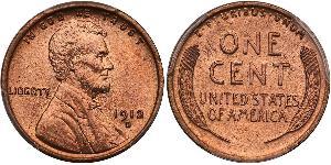 1 Цент США (1776 - ) Бронза Авраам Лінкольн (1809-1865)