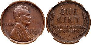 1 Цент США (1776 - ) Бронза Авраам Лінкольн (1809-1865)