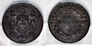 1 Цент Северное Борнео (1882-1963) Бронза/Медь 